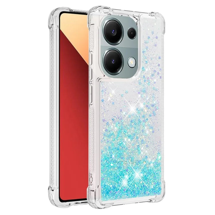 YB Quicksand Series-1 For Xiaomi Redmi Note 13 Pro 4G / Poco M6 Pro 4G TPU Case Shiny Sequins Floating Phone Cover