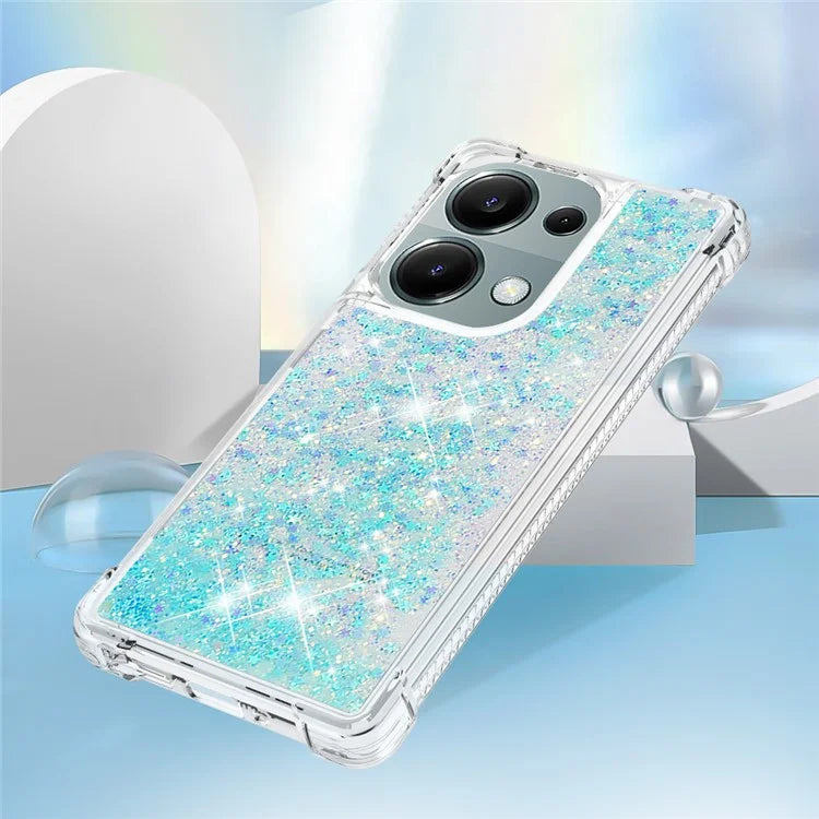 YB Quicksand Series-1 For Xiaomi Redmi Note 13 Pro 4G / Poco M6 Pro 4G TPU Case Shiny Sequins Floating Phone Cover
