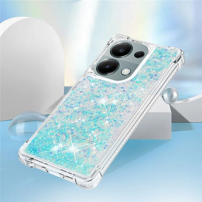 YB Quicksand Series-1 For Xiaomi Redmi Note 13 Pro 4G / Poco M6 Pro 4G TPU Case Shiny Sequins Floating Phone Cover