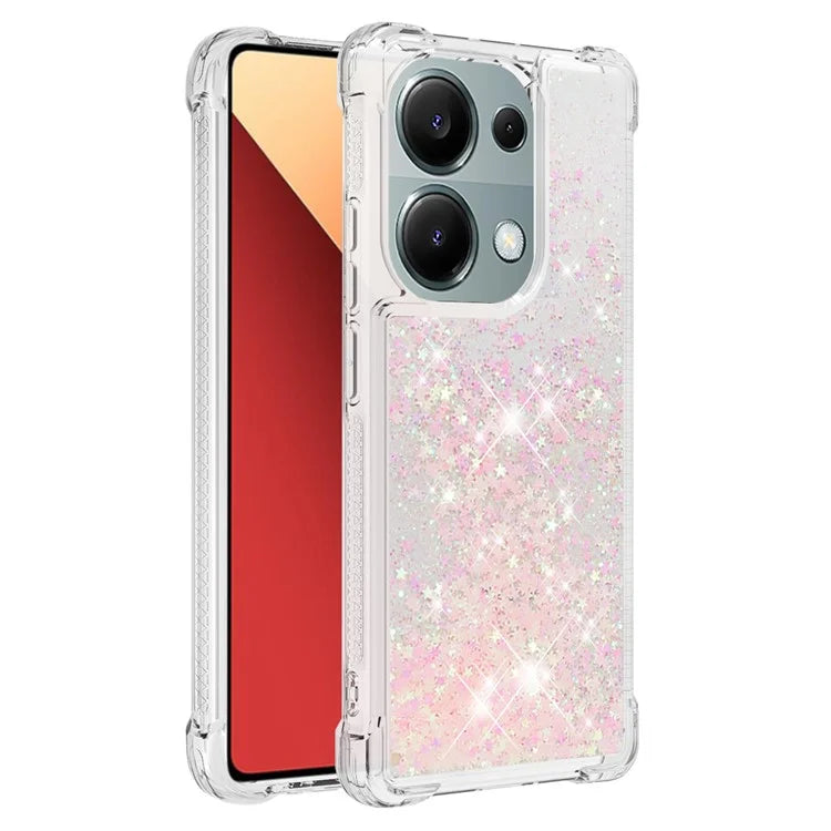 YB Quicksand Series-1 For Xiaomi Redmi Note 13 Pro 4G / Poco M6 Pro 4G TPU Case Shiny Sequins Floating Phone Cover