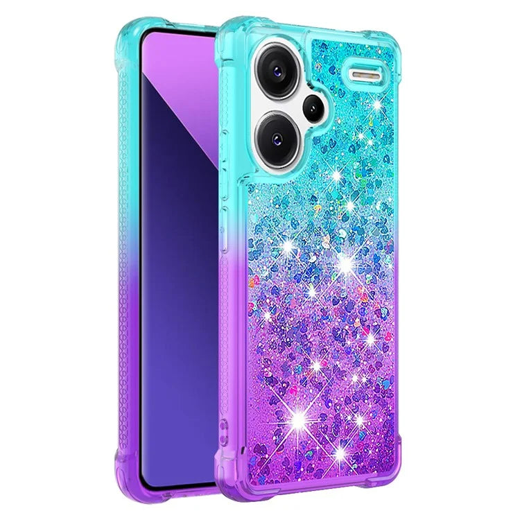 YB Quicksand Series-3 For Xiaomi Redmi Note 13 Pro+ 5G TPU Case Gradient Quicksand Phone Cover