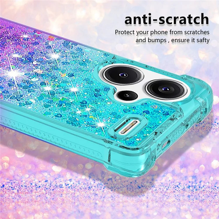 YB Quicksand Series-3 For Xiaomi Redmi Note 13 Pro+ 5G TPU Case Gradient Quicksand Phone Cover