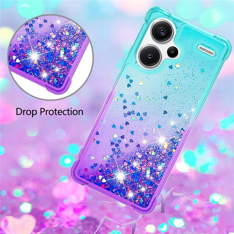 YB Quicksand Series-3 For Xiaomi Redmi Note 13 Pro+ 5G TPU Case Gradient Quicksand Phone Cover