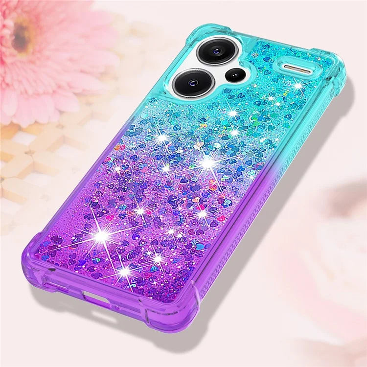 YB Quicksand Series-3 For Xiaomi Redmi Note 13 Pro+ 5G TPU Case Gradient Quicksand Phone Cover