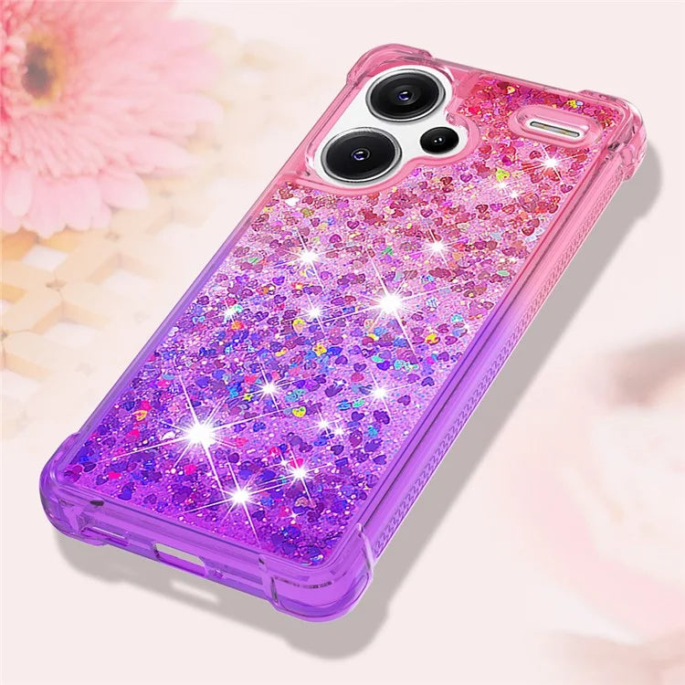 YB Quicksand Series-3 For Xiaomi Redmi Note 13 Pro+ 5G TPU Case Gradient Quicksand Phone Cover