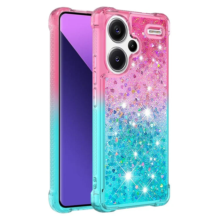 YB Quicksand Series-3 For Xiaomi Redmi Note 13 Pro+ 5G TPU Case Gradient Quicksand Phone Cover