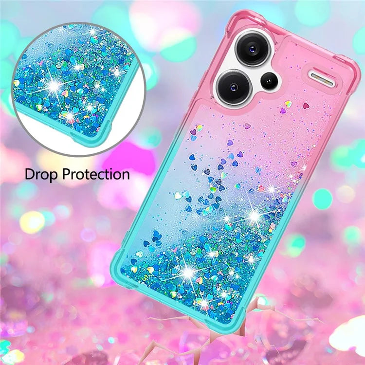 YB Quicksand Series-3 For Xiaomi Redmi Note 13 Pro+ 5G TPU Case Gradient Quicksand Phone Cover