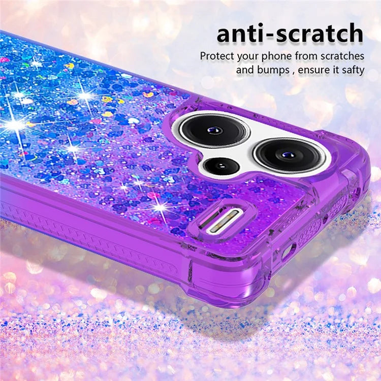 YB Quicksand Series-3 For Xiaomi Redmi Note 13 Pro+ 5G TPU Case Gradient Quicksand Phone Cover