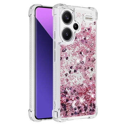 YB Quicksand Series-1 For Xiaomi Redmi Note 13 Pro+ 5G Cell Phone Case Sequins TPU Protective Cover