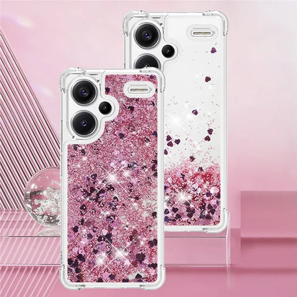 YB Quicksand Series-1 For Xiaomi Redmi Note 13 Pro+ 5G Cell Phone Case Sequins TPU Protective Cover