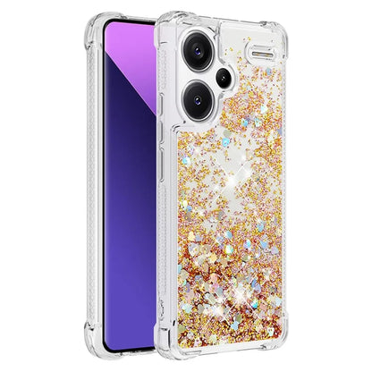 YB Quicksand Series-1 For Xiaomi Redmi Note 13 Pro+ 5G Cell Phone Case Sequins TPU Protective Cover