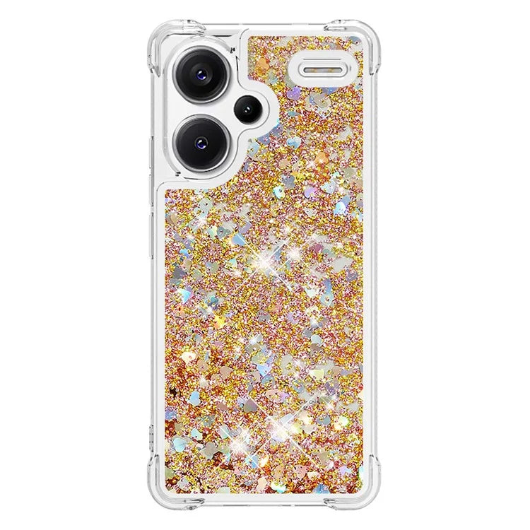YB Quicksand Series-1 For Xiaomi Redmi Note 13 Pro+ 5G Cell Phone Case Sequins TPU Protective Cover