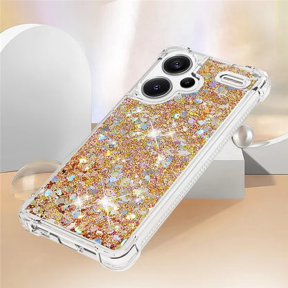 YB Quicksand Series-1 For Xiaomi Redmi Note 13 Pro+ 5G Cell Phone Case Sequins TPU Protective Cover