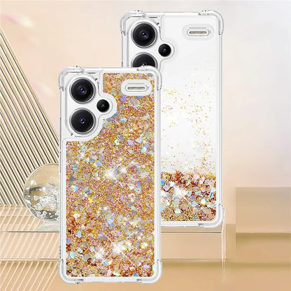 YB Quicksand Series-1 For Xiaomi Redmi Note 13 Pro+ 5G Cell Phone Case Sequins TPU Protective Cover
