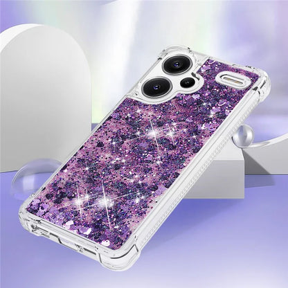 YB Quicksand Series-1 For Xiaomi Redmi Note 13 Pro+ 5G Cell Phone Case Sequins TPU Protective Cover