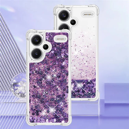 YB Quicksand Series-1 For Xiaomi Redmi Note 13 Pro+ 5G Cell Phone Case Sequins TPU Protective Cover