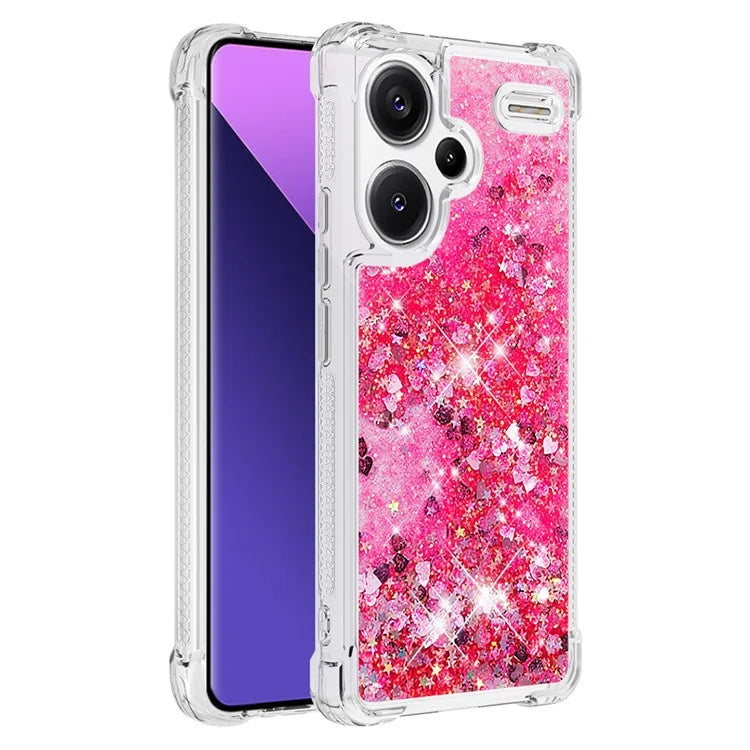YB Quicksand Series-1 For Xiaomi Redmi Note 13 Pro+ 5G Cell Phone Case Sequins TPU Protective Cover