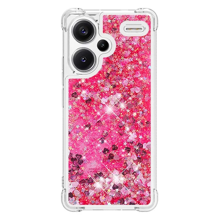 YB Quicksand Series-1 For Xiaomi Redmi Note 13 Pro+ 5G Cell Phone Case Sequins TPU Protective Cover