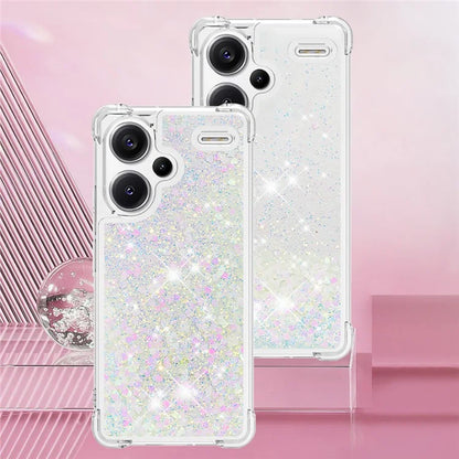 YB Quicksand Series-1 For Xiaomi Redmi Note 13 Pro+ 5G Cell Phone Case Sequins TPU Protective Cover