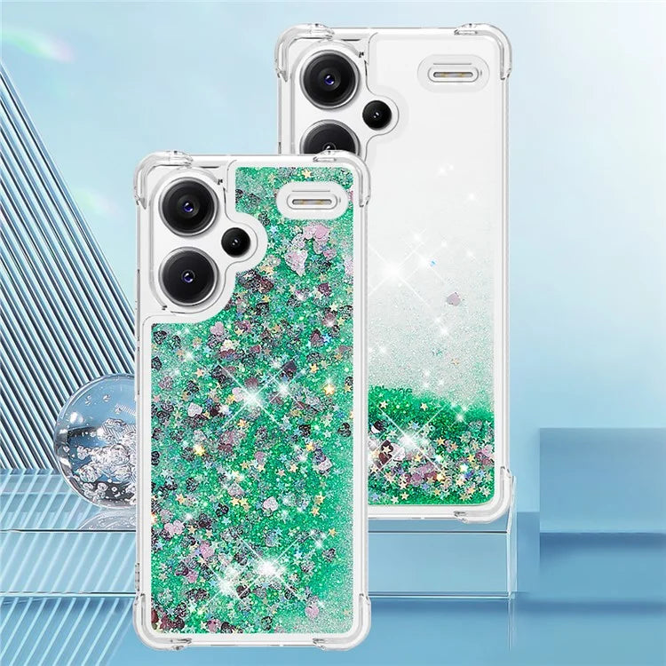 YB Quicksand Series-1 For Xiaomi Redmi Note 13 Pro+ 5G Cell Phone Case Sequins TPU Protective Cover