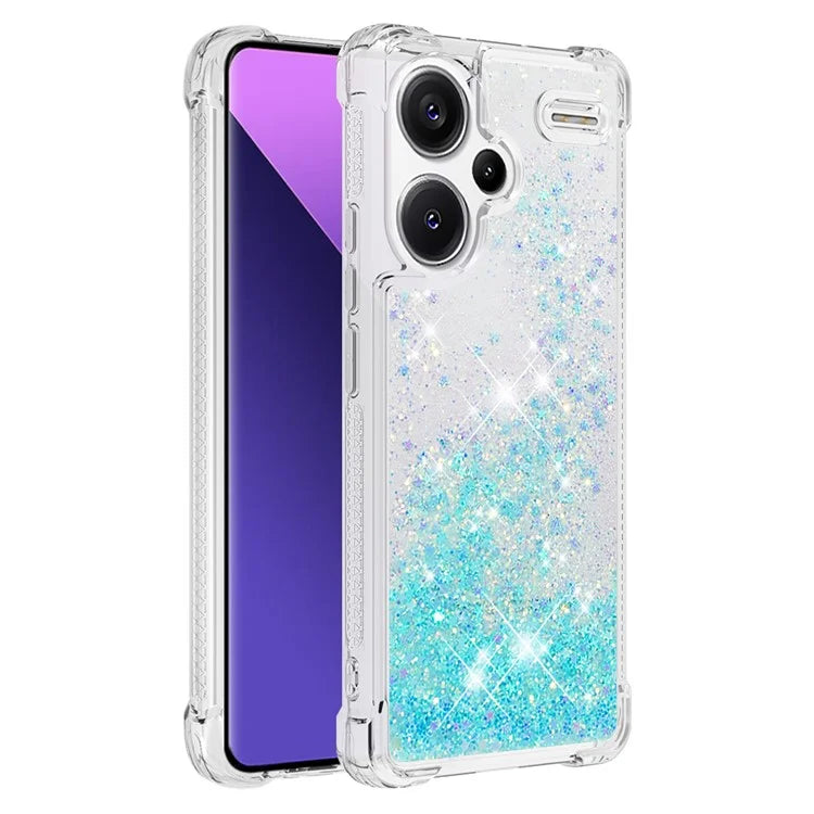 YB Quicksand Series-1 For Xiaomi Redmi Note 13 Pro+ 5G Cell Phone Case Sequins TPU Protective Cover