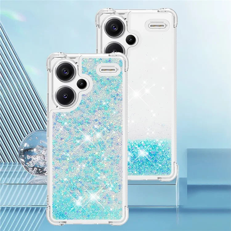 YB Quicksand Series-1 For Xiaomi Redmi Note 13 Pro+ 5G Cell Phone Case Sequins TPU Protective Cover