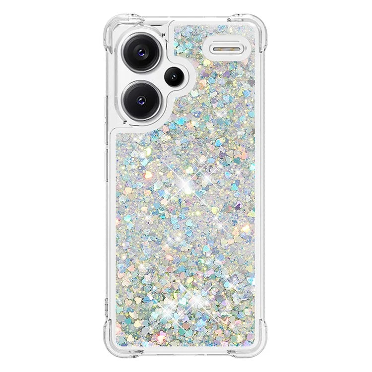 YB Quicksand Series-1 For Xiaomi Redmi Note 13 Pro+ 5G Cell Phone Case Sequins TPU Protective Cover