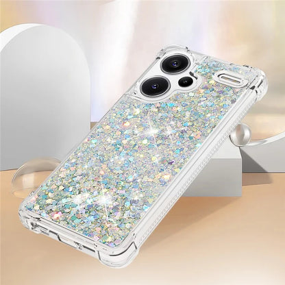 YB Quicksand Series-1 For Xiaomi Redmi Note 13 Pro+ 5G Cell Phone Case Sequins TPU Protective Cover
