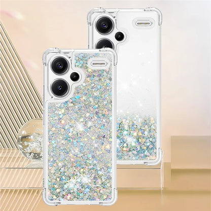 YB Quicksand Series-1 For Xiaomi Redmi Note 13 Pro+ 5G Cell Phone Case Sequins TPU Protective Cover
