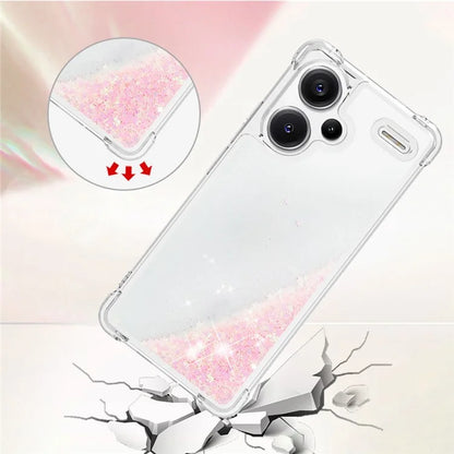 YB Quicksand Series-1 For Xiaomi Redmi Note 13 Pro+ 5G Cell Phone Case Sequins TPU Protective Cover