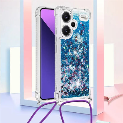 YB Quicksand Series-4 For Xiaomi Redmi Note 13 Pro+ 5G Case Glitter TPU Crossbody Phone Cover