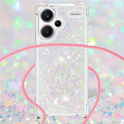 YB Quicksand Series-4 For Xiaomi Redmi Note 13 Pro+ 5G Case Glitter TPU Crossbody Phone Cover