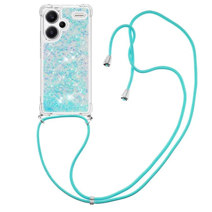 YB Quicksand Series-4 For Xiaomi Redmi Note 13 Pro+ 5G Case Glitter TPU Crossbody Phone Cover