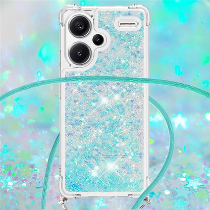 YB Quicksand Series-4 For Xiaomi Redmi Note 13 Pro+ 5G Case Glitter TPU Crossbody Phone Cover
