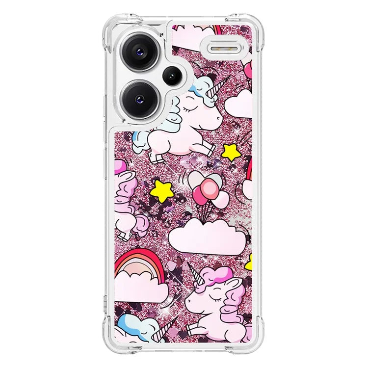 YB Quicksand Series-2 For Xiaomi Redmi Note 13 Pro+ 5G Quicksand Case Stylish Pattern TPU Phone Cover
