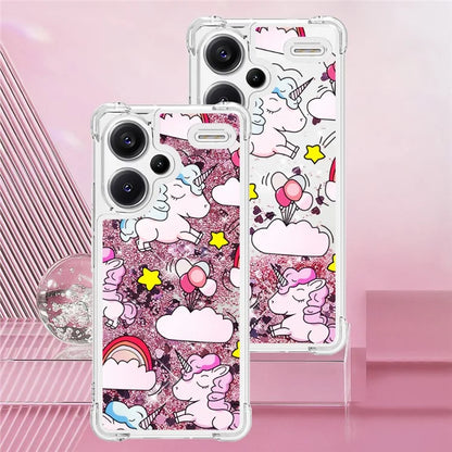 YB Quicksand Series-2 For Xiaomi Redmi Note 13 Pro+ 5G Quicksand Case Stylish Pattern TPU Phone Cover