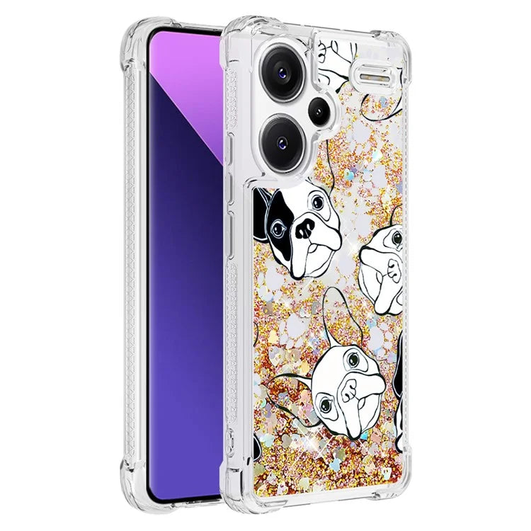 YB Quicksand Series-2 For Xiaomi Redmi Note 13 Pro+ 5G Quicksand Case Stylish Pattern TPU Phone Cover