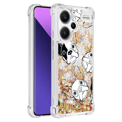 YB Quicksand Series-2 For Xiaomi Redmi Note 13 Pro+ 5G Quicksand Case Stylish Pattern TPU Phone Cover