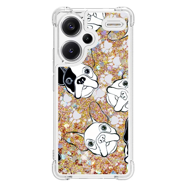 YB Quicksand Series-2 For Xiaomi Redmi Note 13 Pro+ 5G Quicksand Case Stylish Pattern TPU Phone Cover