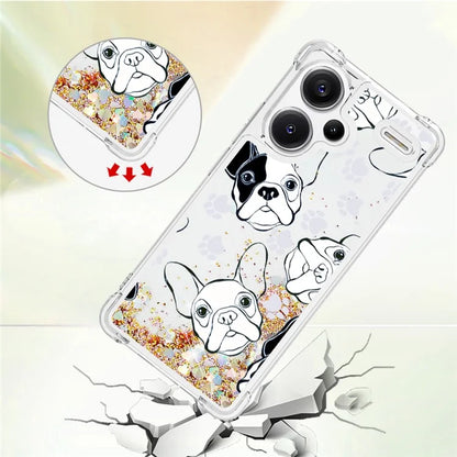 YB Quicksand Series-2 For Xiaomi Redmi Note 13 Pro+ 5G Quicksand Case Stylish Pattern TPU Phone Cover