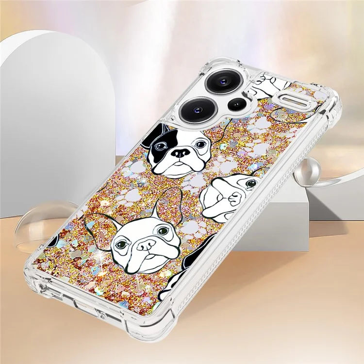 YB Quicksand Series-2 For Xiaomi Redmi Note 13 Pro+ 5G Quicksand Case Stylish Pattern TPU Phone Cover