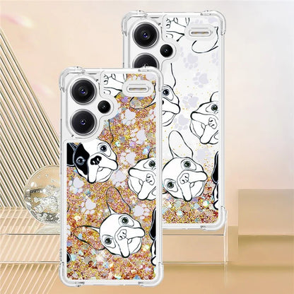 YB Quicksand Series-2 For Xiaomi Redmi Note 13 Pro+ 5G Quicksand Case Stylish Pattern TPU Phone Cover