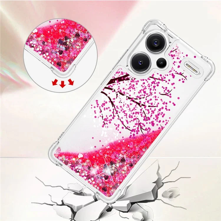 YB Quicksand Series-2 For Xiaomi Redmi Note 13 Pro+ 5G Quicksand Case Stylish Pattern TPU Phone Cover