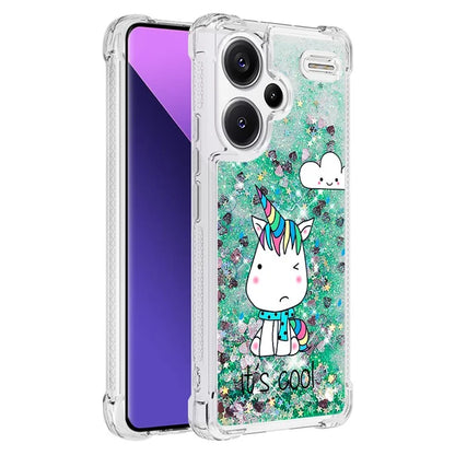 YB Quicksand Series-2 For Xiaomi Redmi Note 13 Pro+ 5G Quicksand Case Stylish Pattern TPU Phone Cover