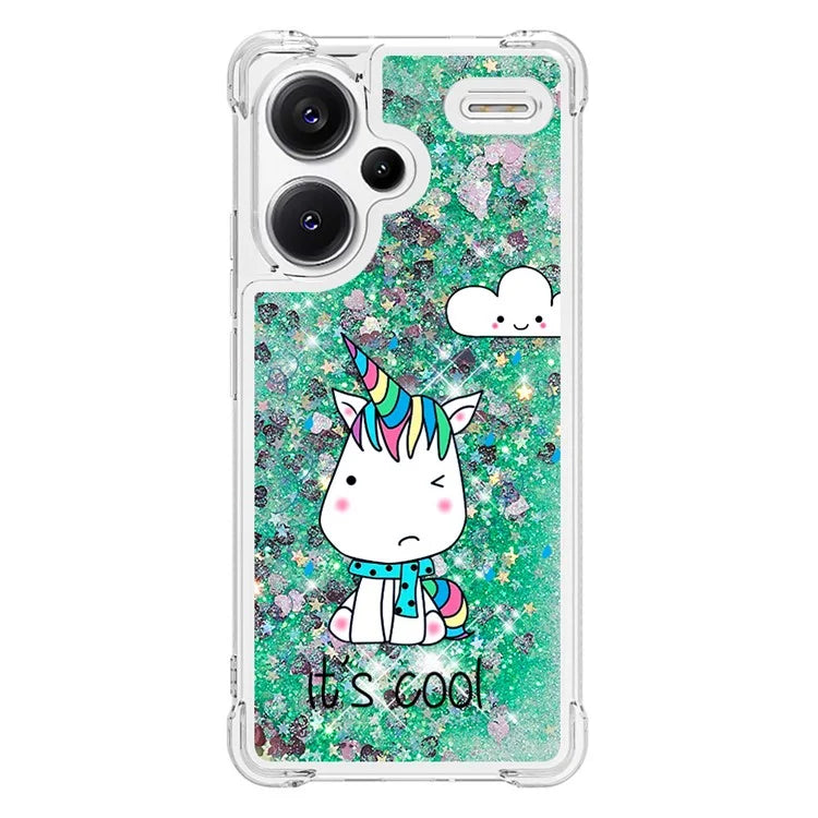 YB Quicksand Series-2 For Xiaomi Redmi Note 13 Pro+ 5G Quicksand Case Stylish Pattern TPU Phone Cover