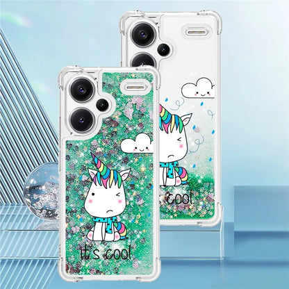 YB Quicksand Series-2 For Xiaomi Redmi Note 13 Pro+ 5G Quicksand Case Stylish Pattern TPU Phone Cover