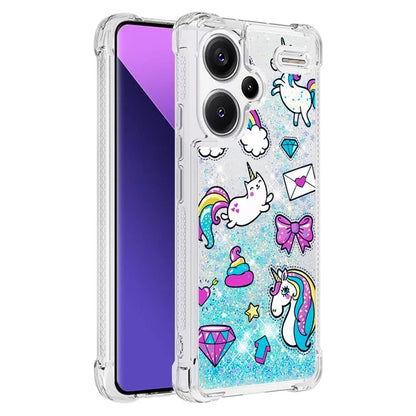 YB Quicksand Series-2 For Xiaomi Redmi Note 13 Pro+ 5G Quicksand Case Stylish Pattern TPU Phone Cover
