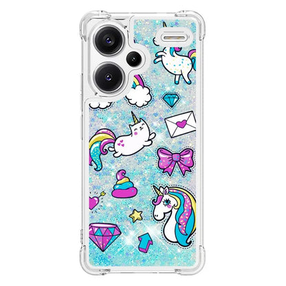 YB Quicksand Series-2 For Xiaomi Redmi Note 13 Pro+ 5G Quicksand Case Stylish Pattern TPU Phone Cover