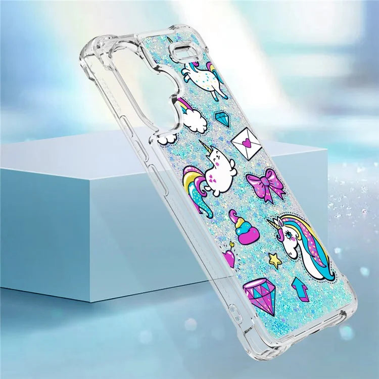 YB Quicksand Series-2 For Xiaomi Redmi Note 13 Pro+ 5G Quicksand Case Stylish Pattern TPU Phone Cover
