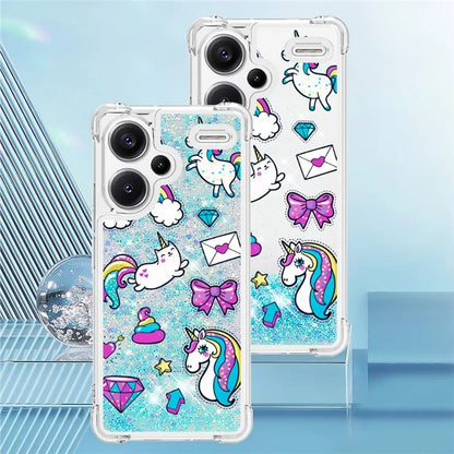 YB Quicksand Series-2 For Xiaomi Redmi Note 13 Pro+ 5G Quicksand Case Stylish Pattern TPU Phone Cover